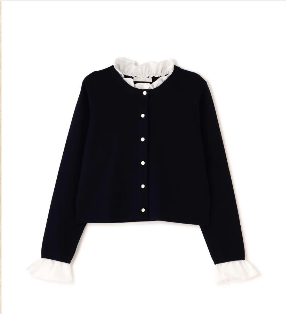 PROPORTION BODY DRESSING フリルショートカーディガン