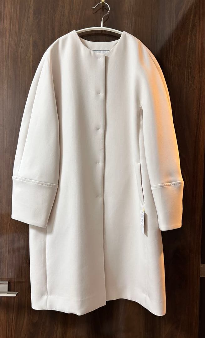 【タグ付き】 Nolley's 軽量トリプルクロスサテン切替クルーネックコート