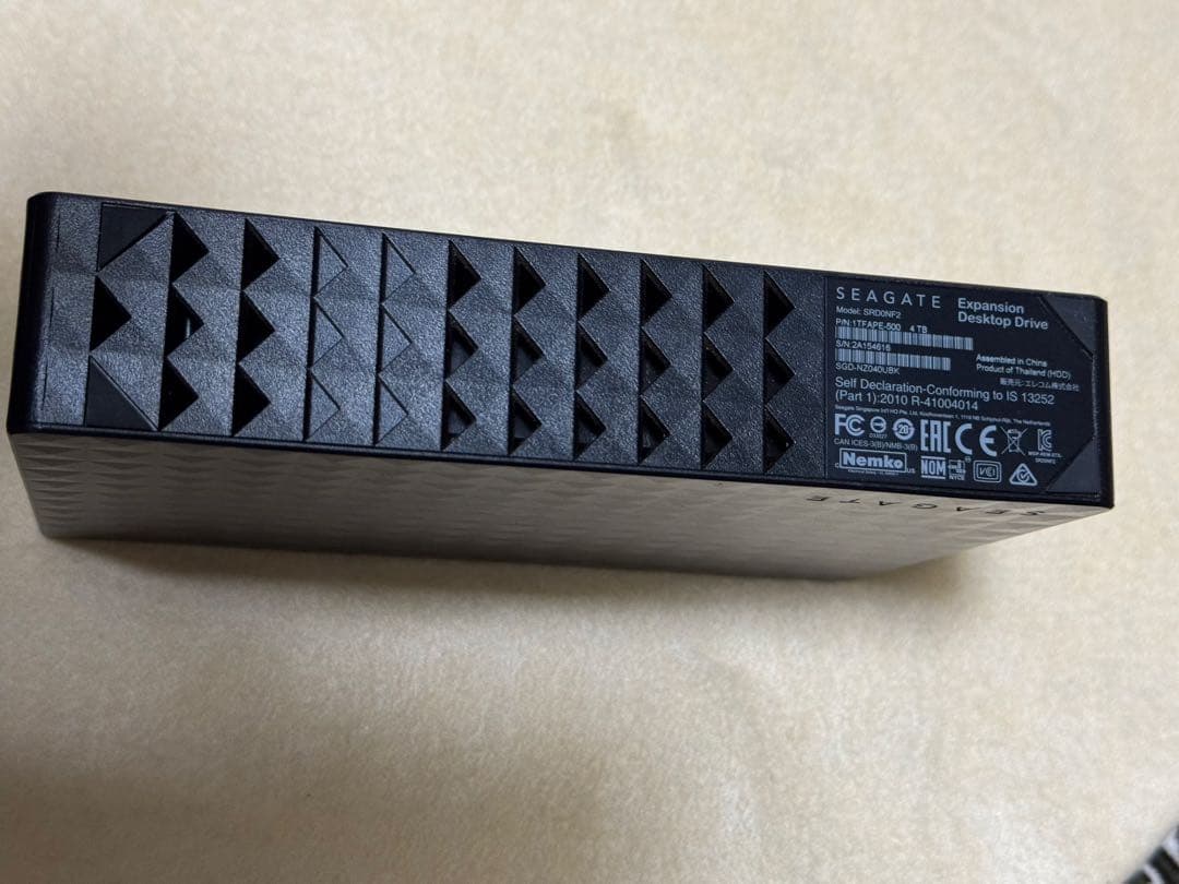 Seagate 4TB 外付けハードディスク