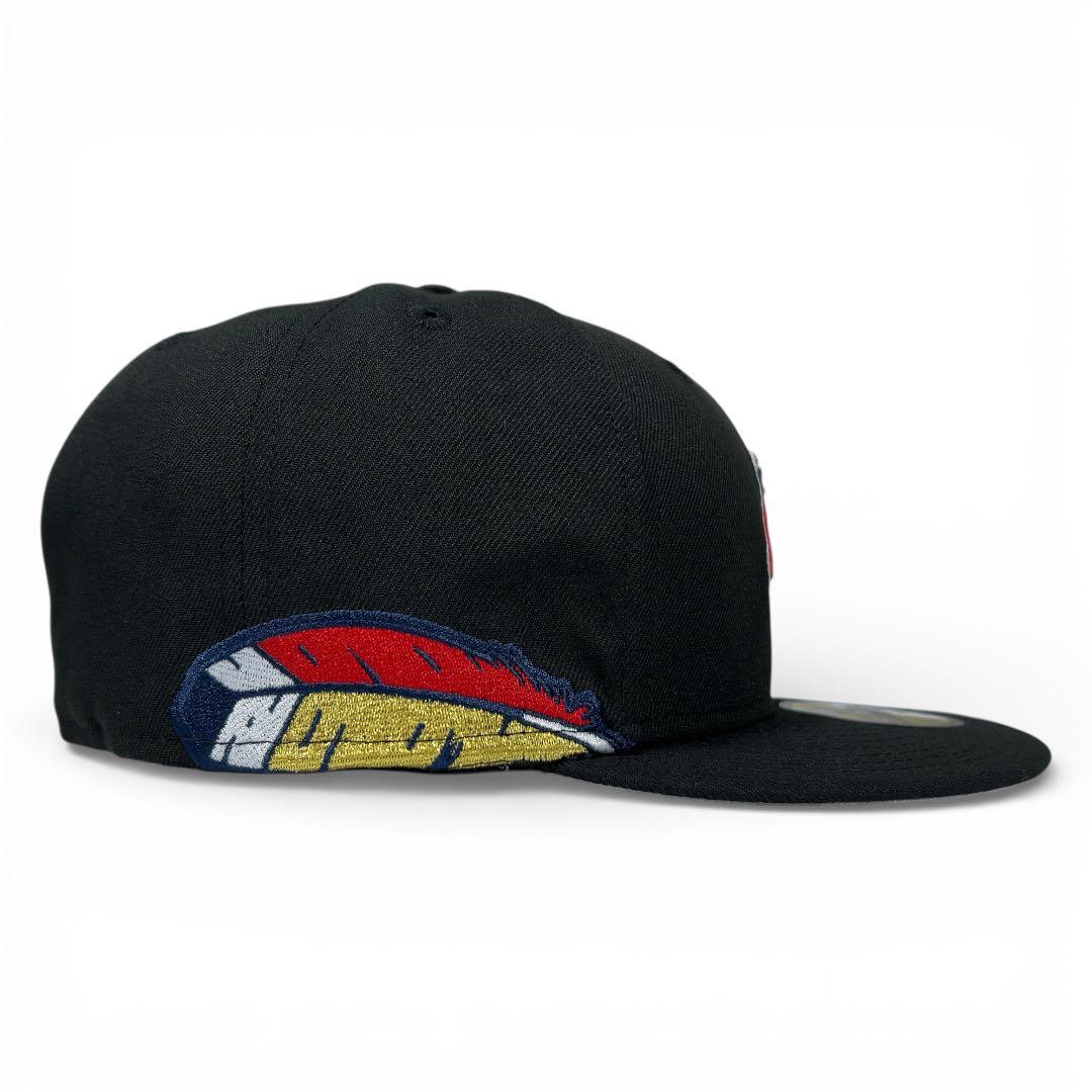 NEW ERA 59FIFTY インディアンス ワフー酋長 フェザー限定BK12