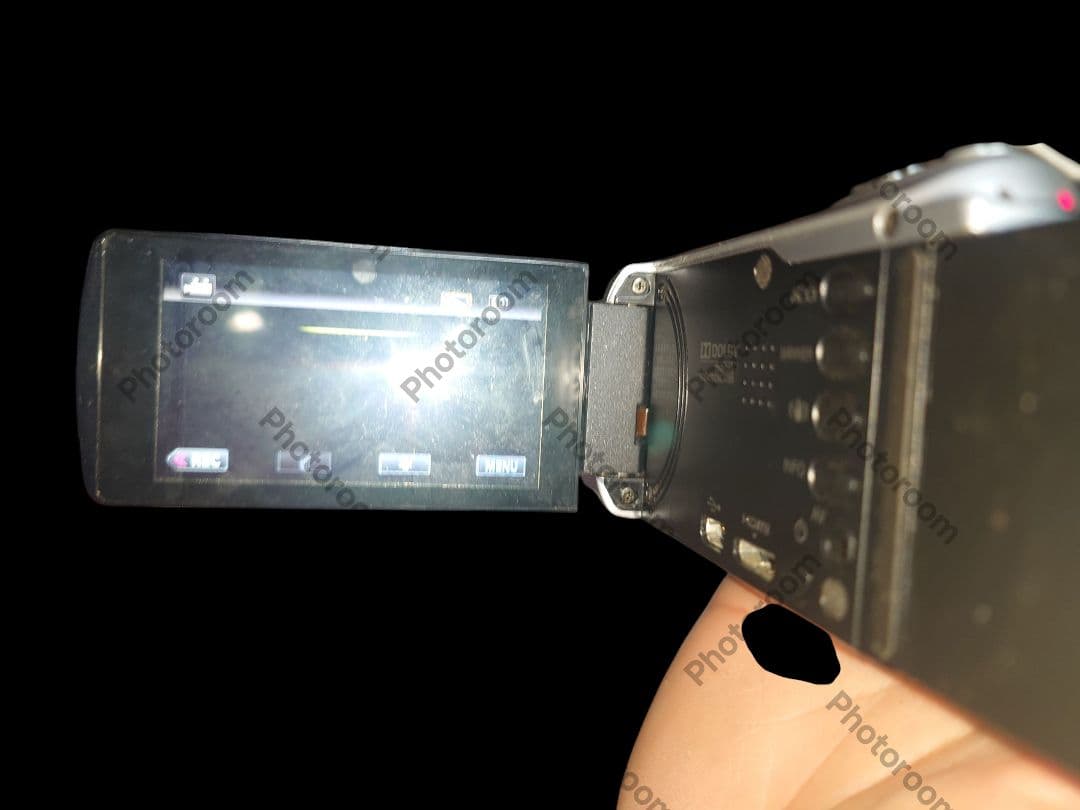 フルHDビデオカメラ 40倍ズーム シルバー