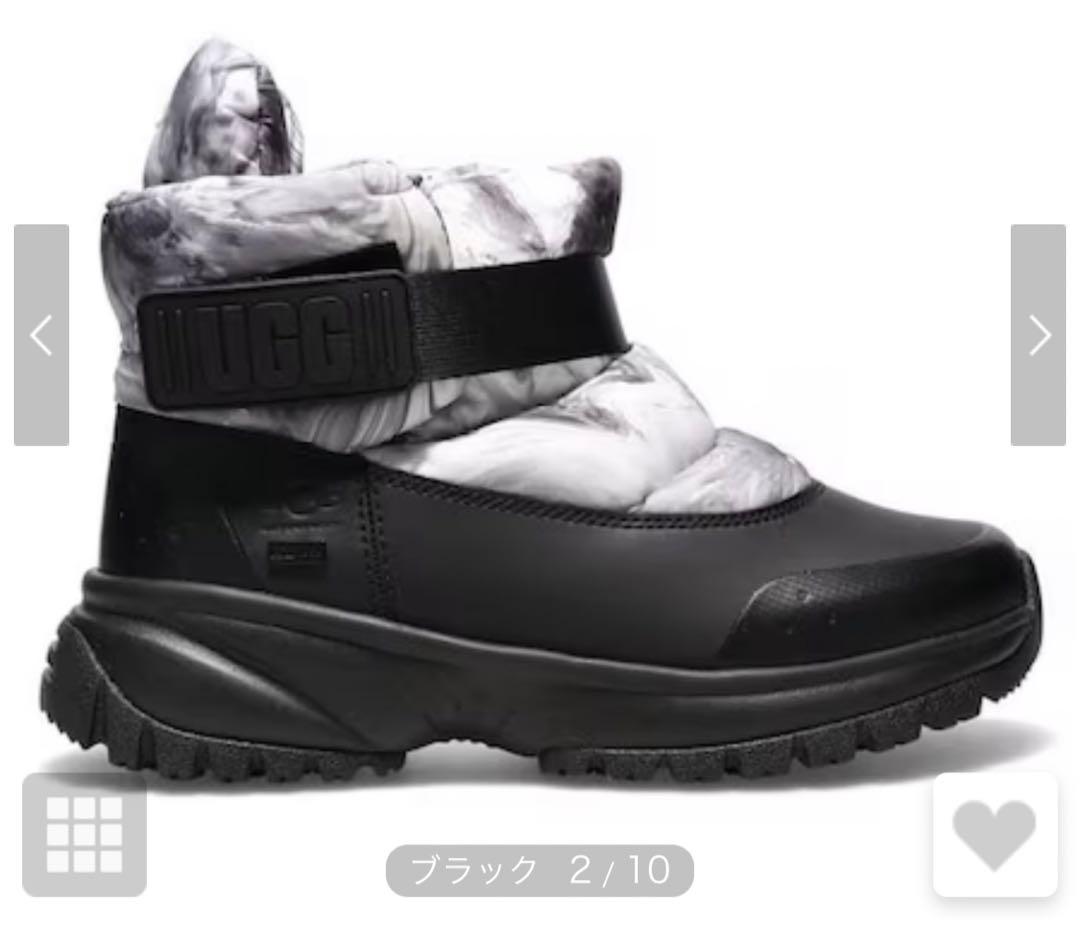 UGG Yose Puff Marble ブラック　23センチ