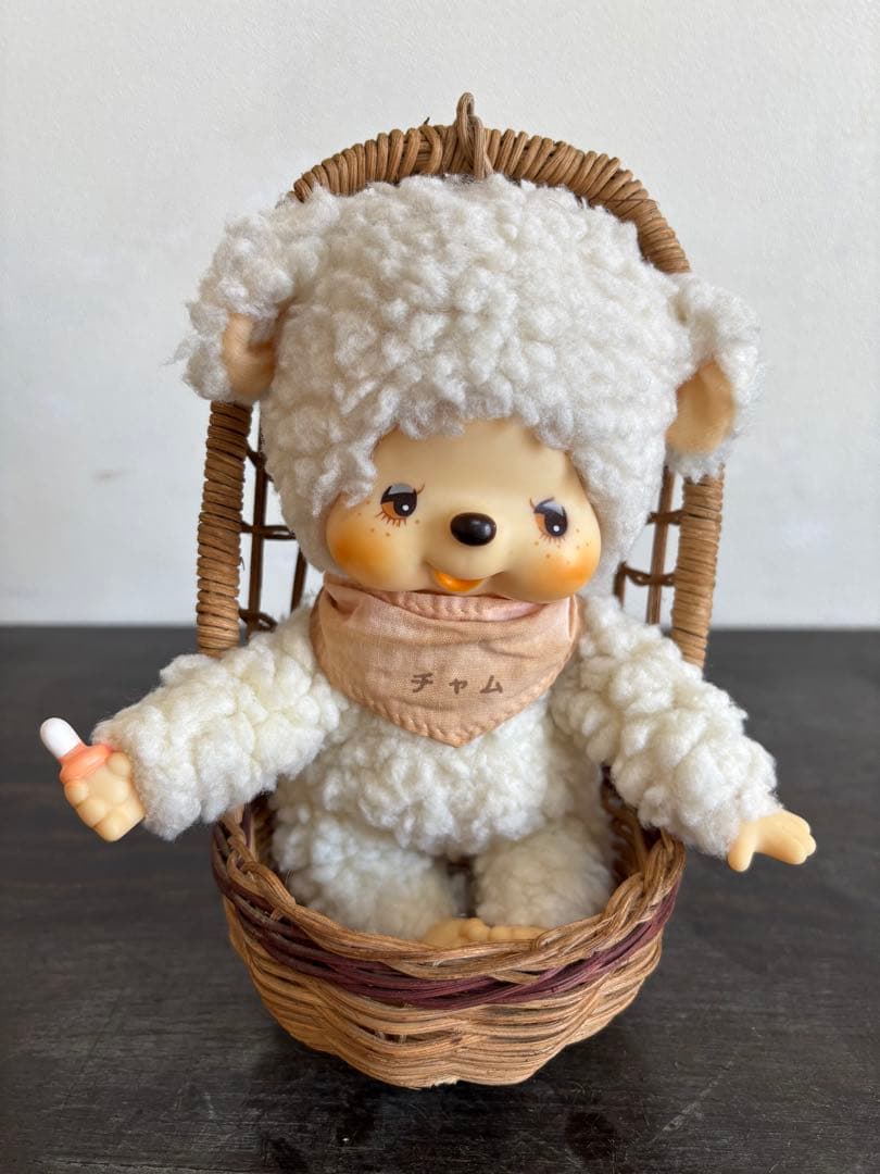昭和レトロ モンチッチ チャム ひつじ ぬいぐるみ人形 セキグチ