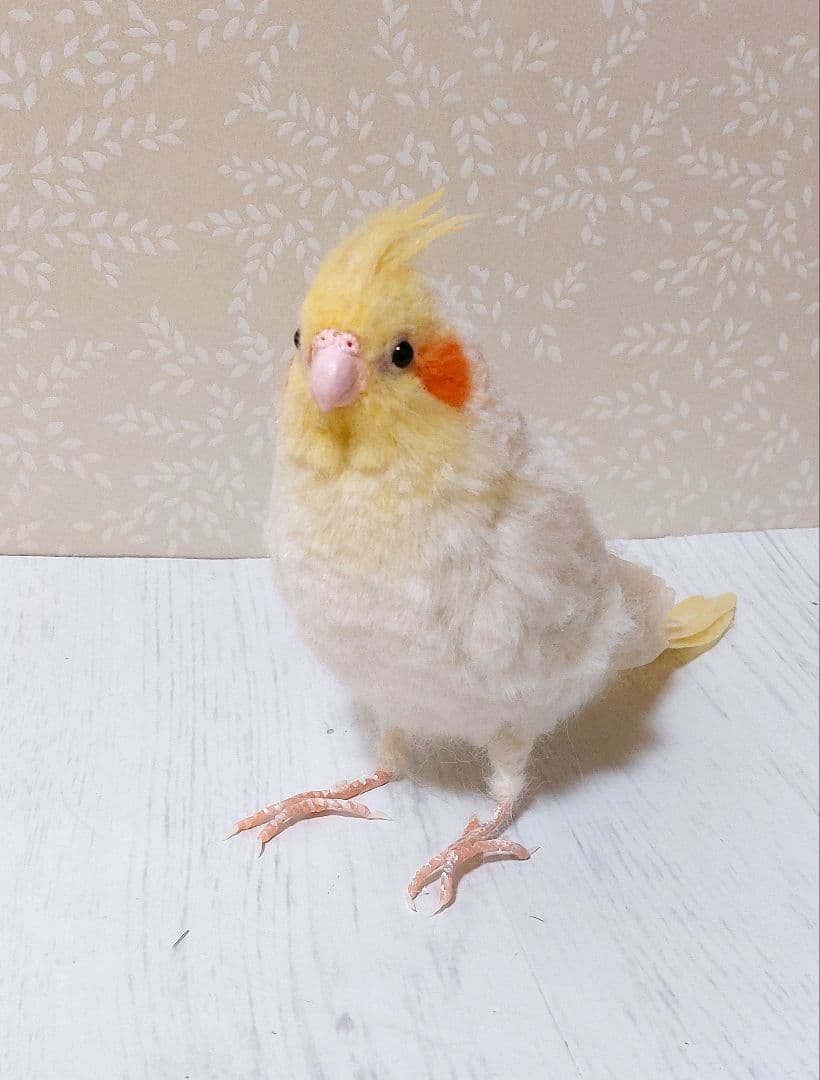 羊毛フェルト　オカメインコ