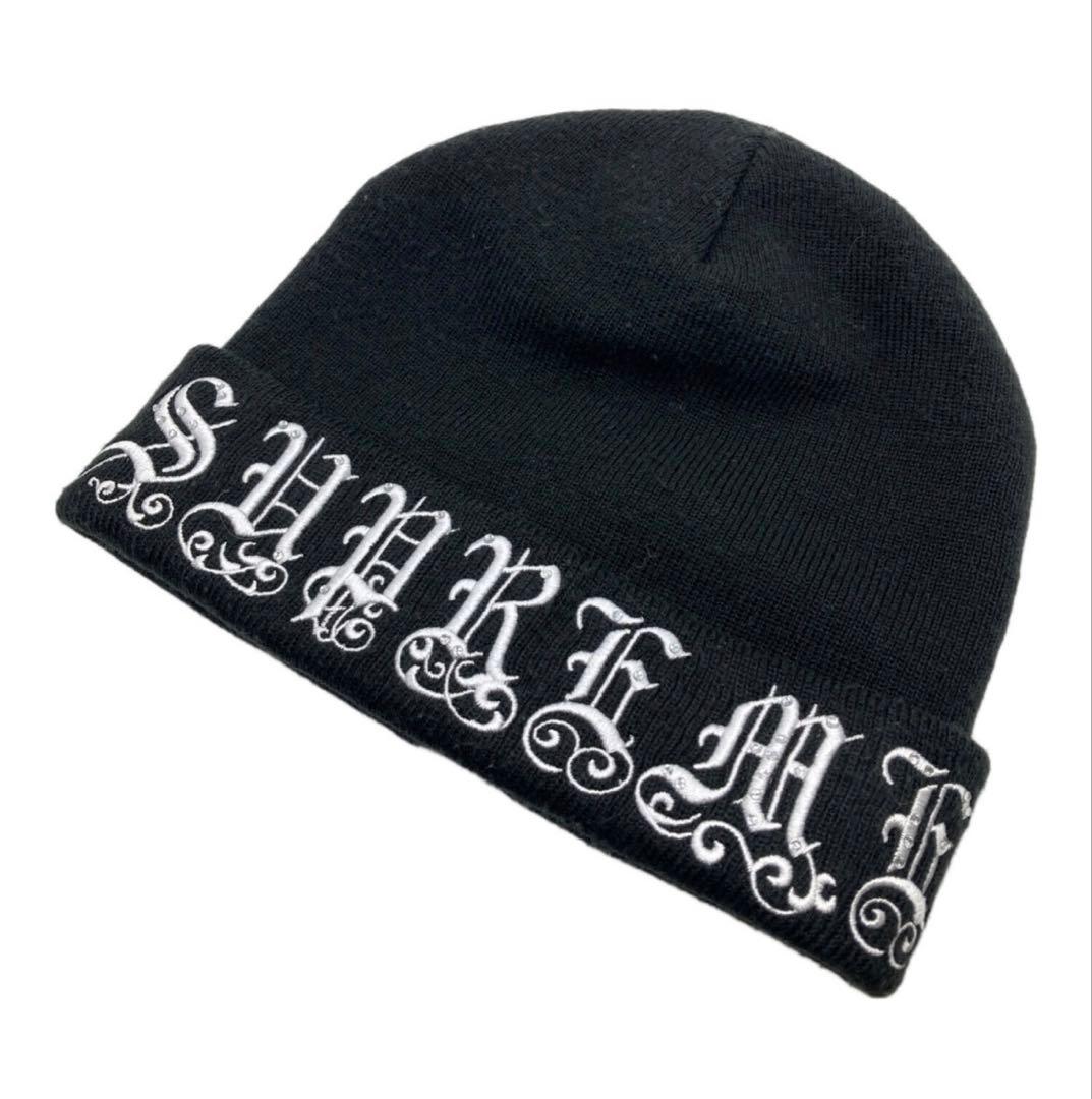 帽子 Supreme Old English Rhinestone Beanie