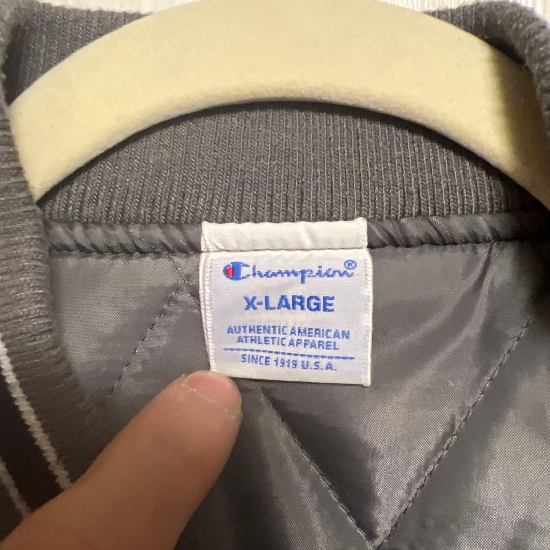 Champion グレー スタジアムジャンパー