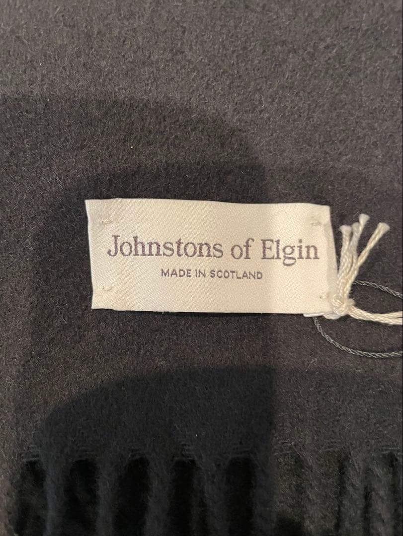 雪だるま品Johnstons 定番カシミヤ 大判カシミヤプレーンストール！