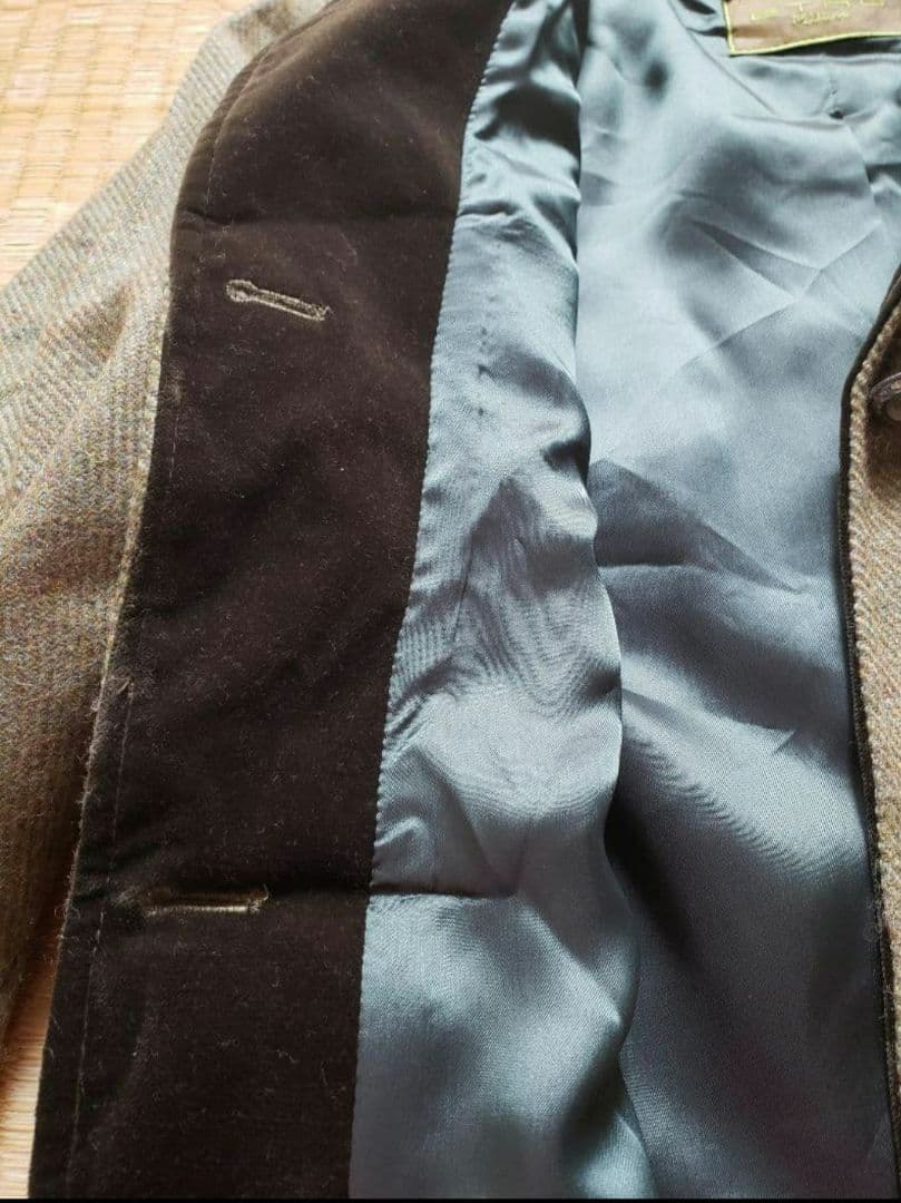 エトロ　ETRO ツィード　ジャケット ベロア襟　イタリア