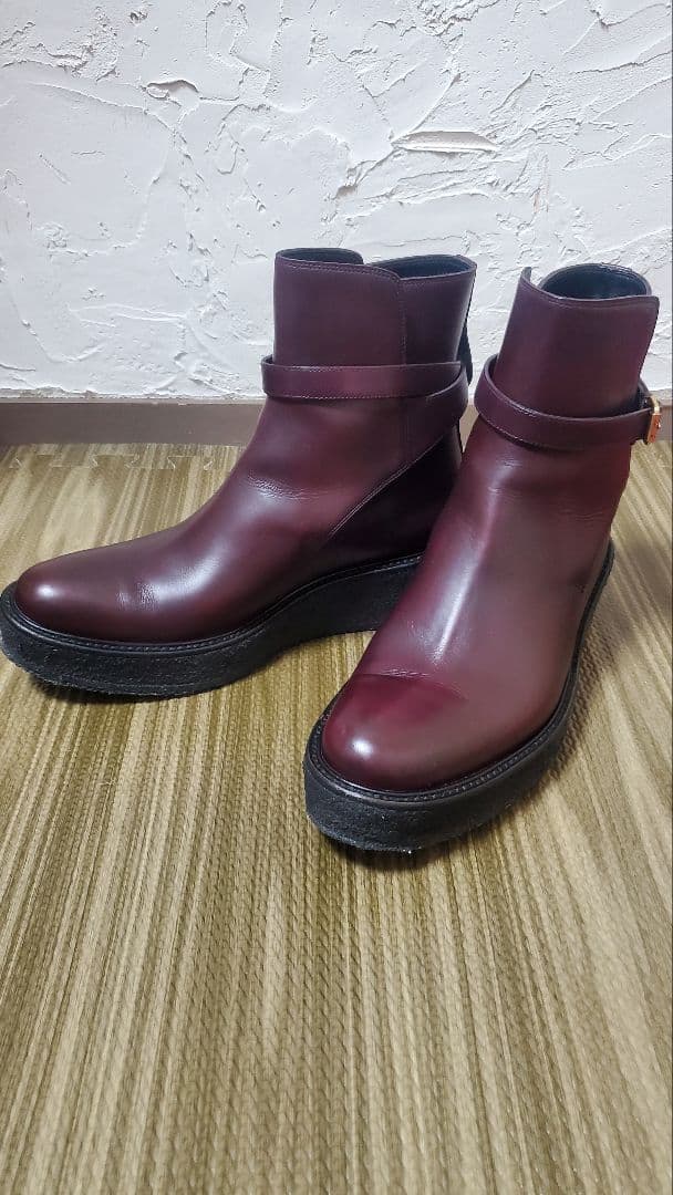 CELINE アンクルブーツ 30 28BX Bordeaux