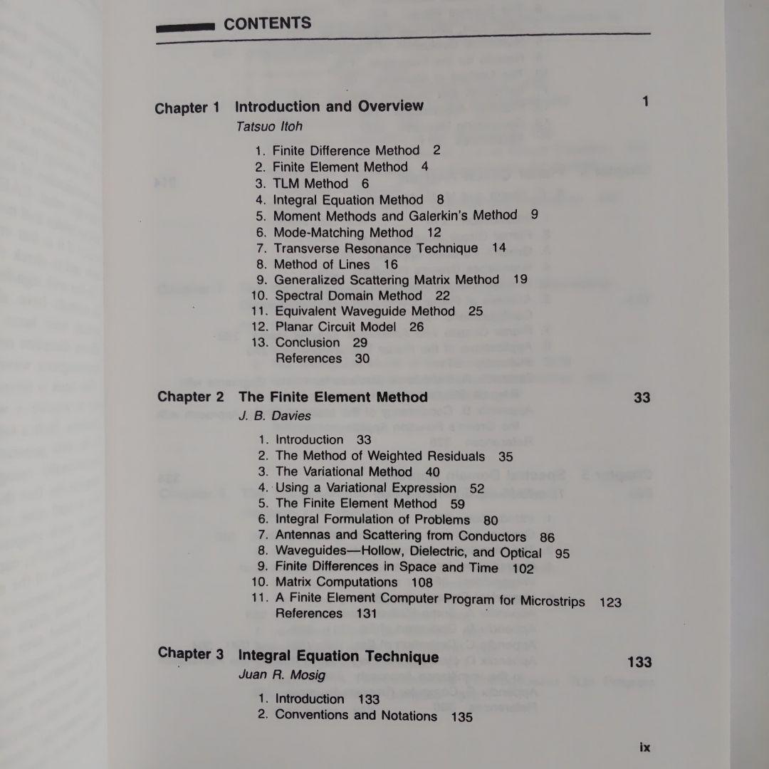 洋書 Numerical Techniques for Microwave