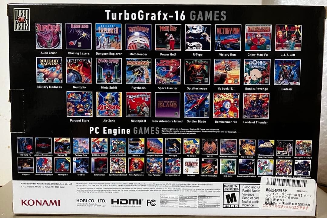 TURBO GRAFX 16 MINI PCエンジンミニ 北米版