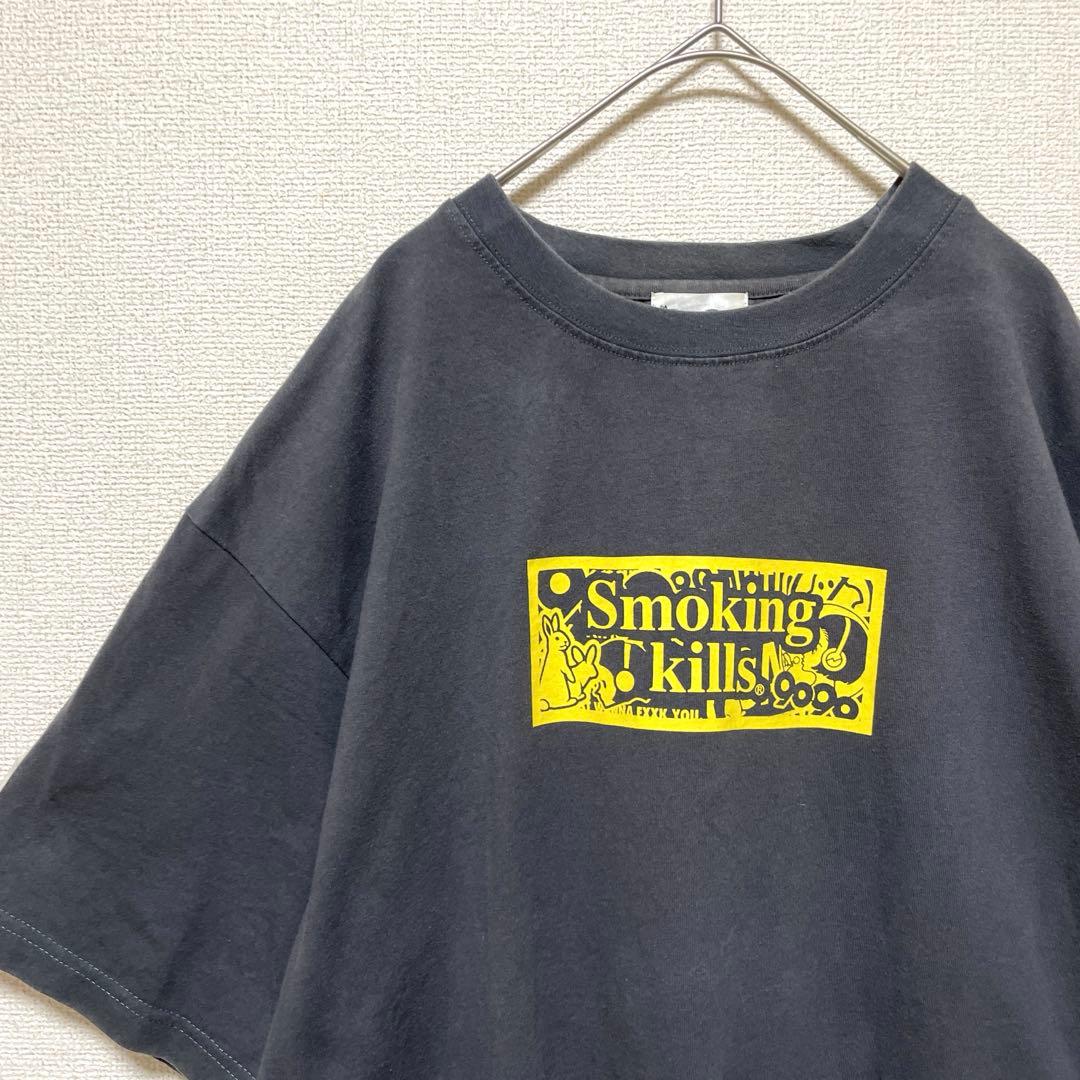 人気コラボ❗️希少 FR2 × 9090 半袖Tシャツ 兎 チャコール XL