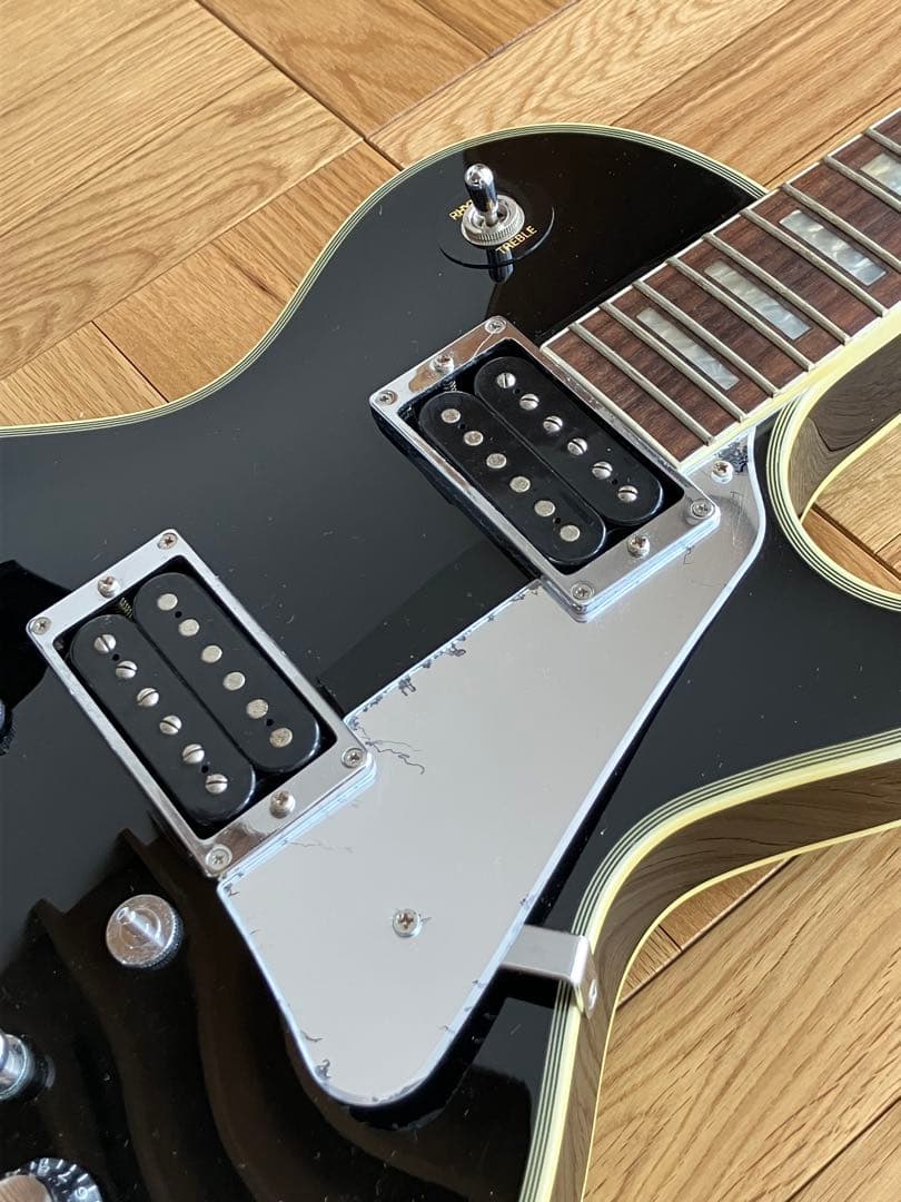 Burny RLC-45JS バニー ブラック レスポールタイプ エレキギター