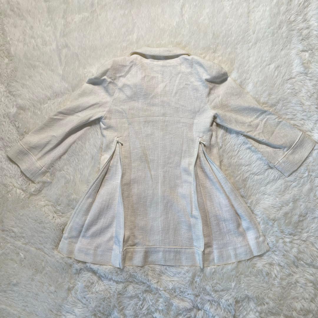 VINTAGE CHANEL コットン　ツイード　ジャケット　40