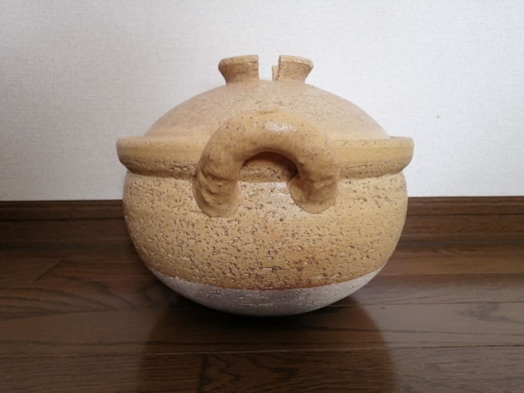 伊賀焼　長谷園 かまどさん 5合炊き 土鍋 炊飯 レアカラー　黄色　黄土色