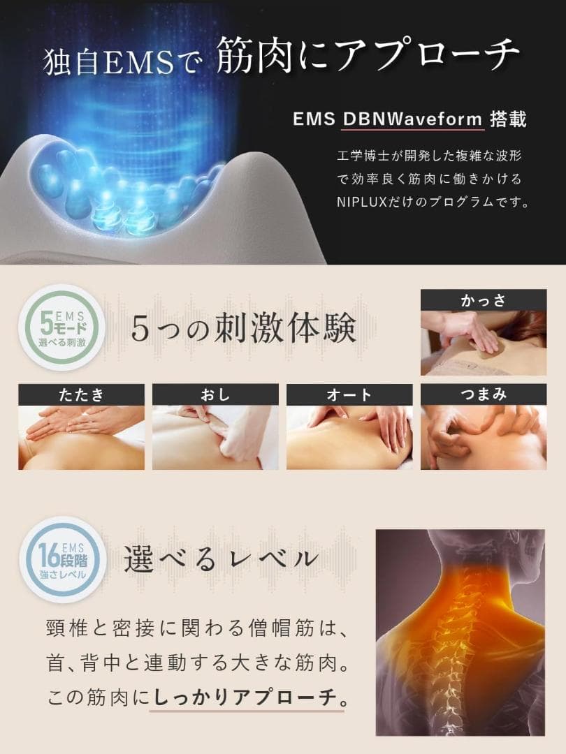 NIPLUX NECK PREMS 首 ヒーリング NP-NPR21BN