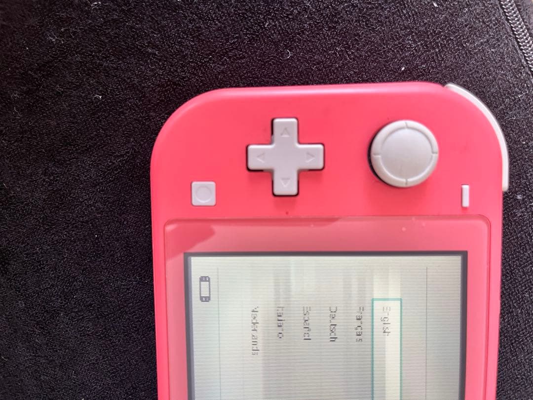 Nintendo Switch Lite ピンク　画面壊れ