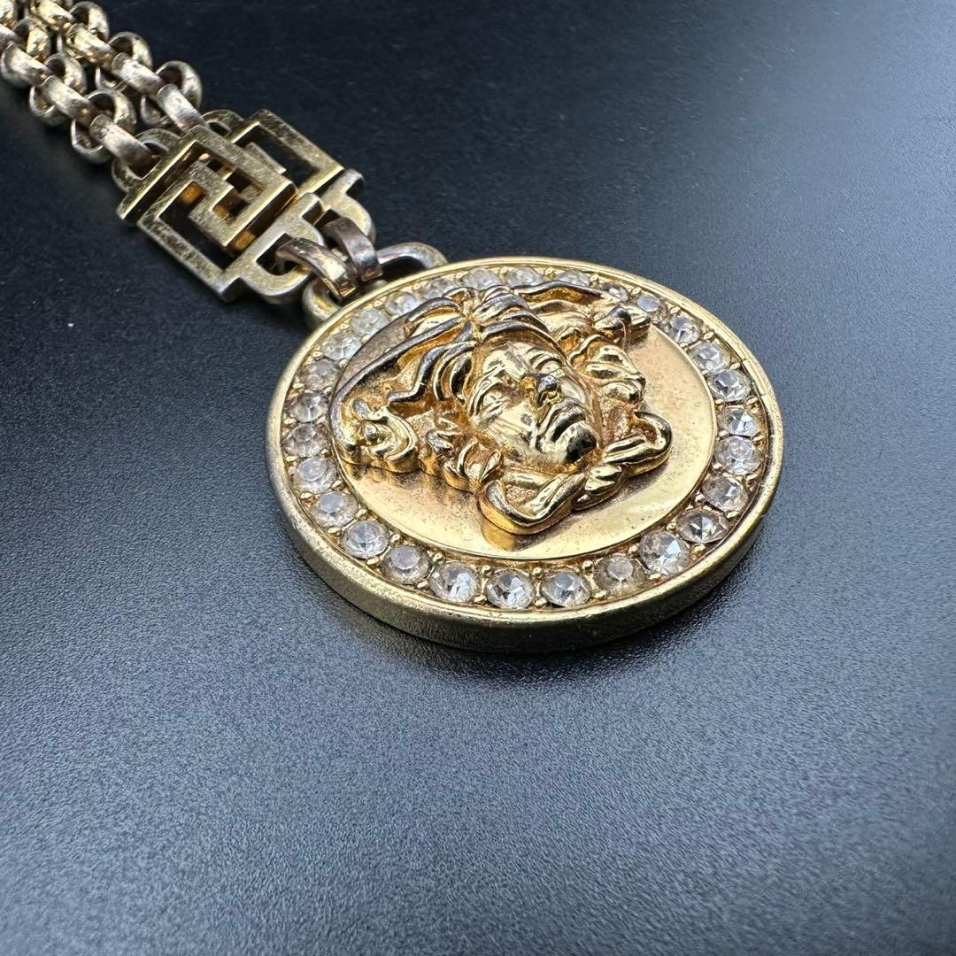 美品✨　VERSACE　ヴェルサーチ　ネックレス　メデューサ　グレカ　1808