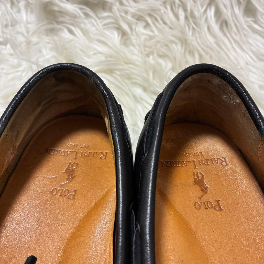 POLO ポロラルフローレン　デッキシューズ　モカシン　黒　27cm 靴
