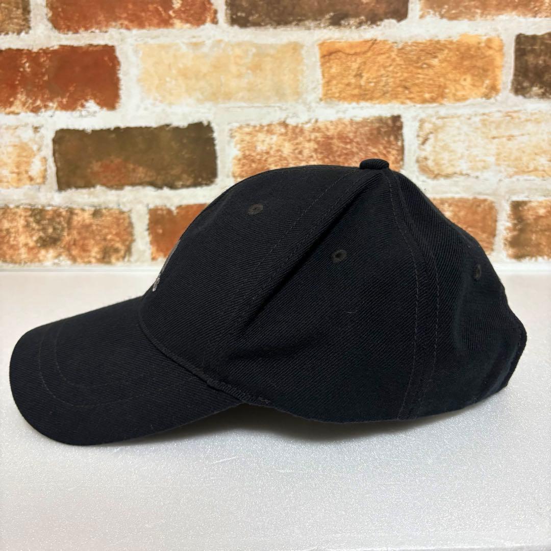 00s adidas キャップ パフォーマンスロゴ刺繍 ブラック 古着コーデXL