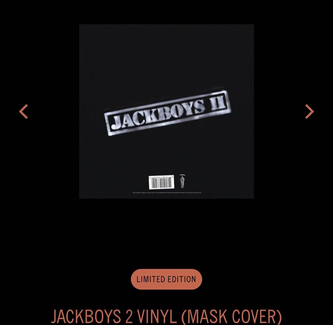 TRAVIS SCOTT JACKBOYS2 レコード (MASK COVER)