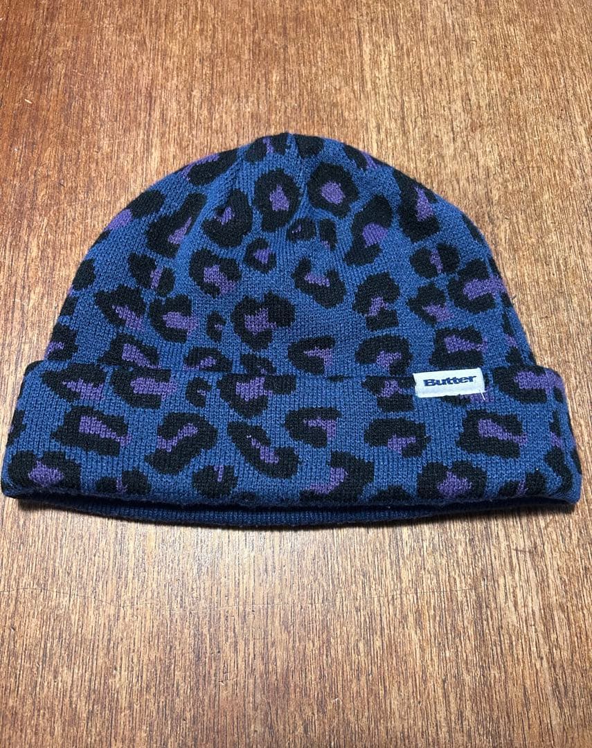 Butter goods ビーニー ニット帽 ヒョウ柄