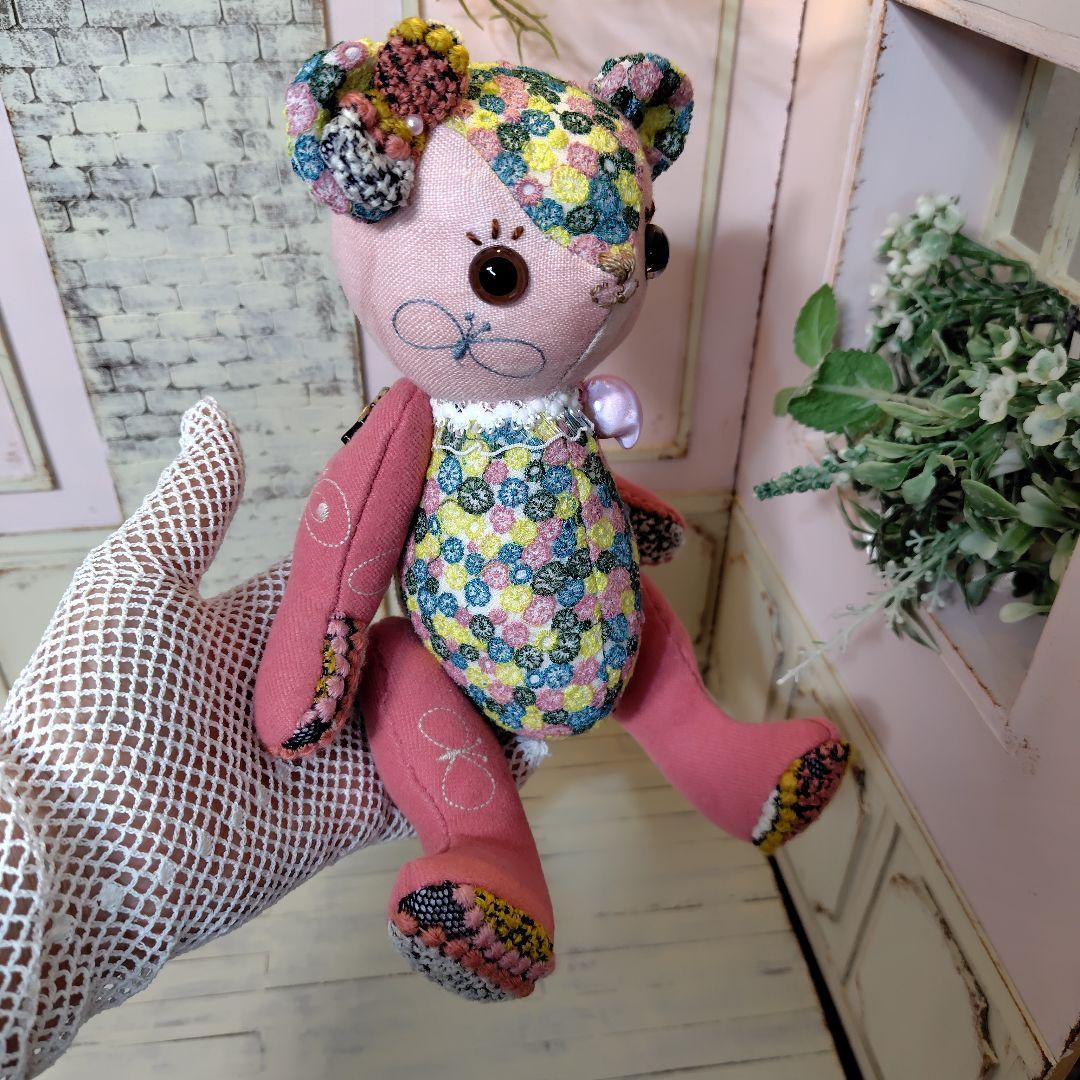 ミナペルホネン＊ハンドメイド＊ぬいぐるみ＊テディベア＊86