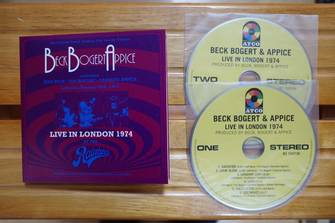 洋楽 Beck Bogert & Appice Live 1973 & 1974