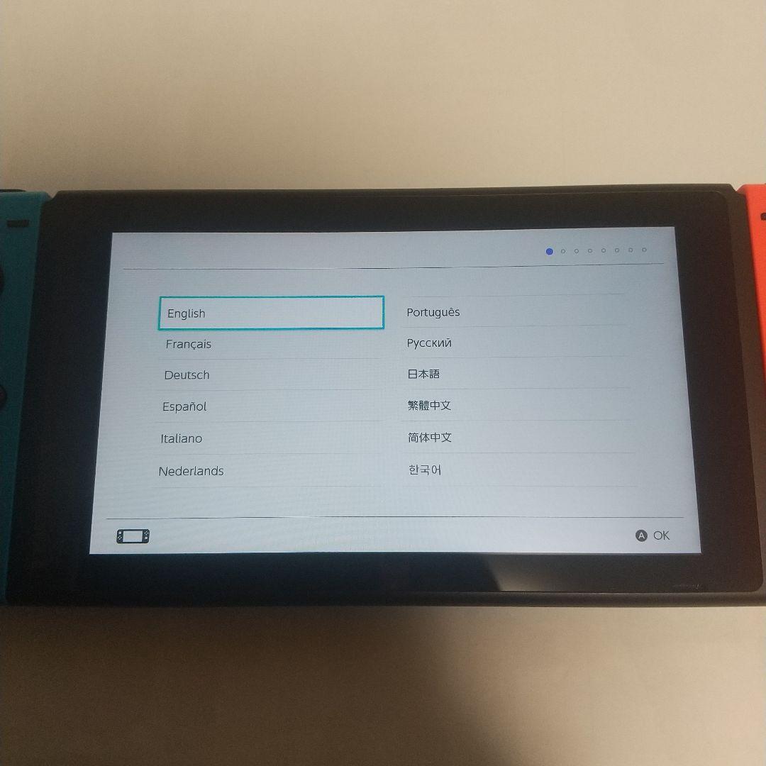 [良品]Nintendo Switch本体+Joy-Con(青・赤)