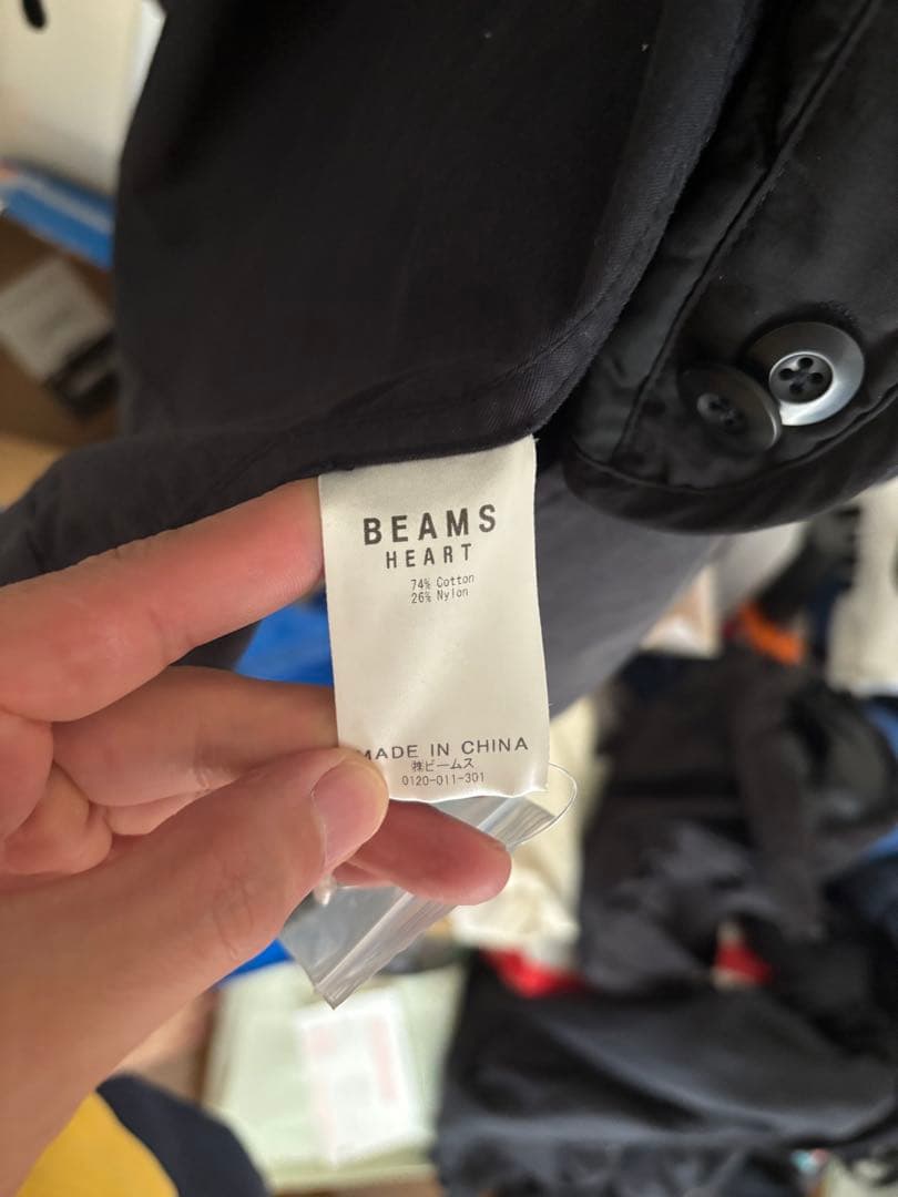 BEAMS HEART ブラック モッズコート M
