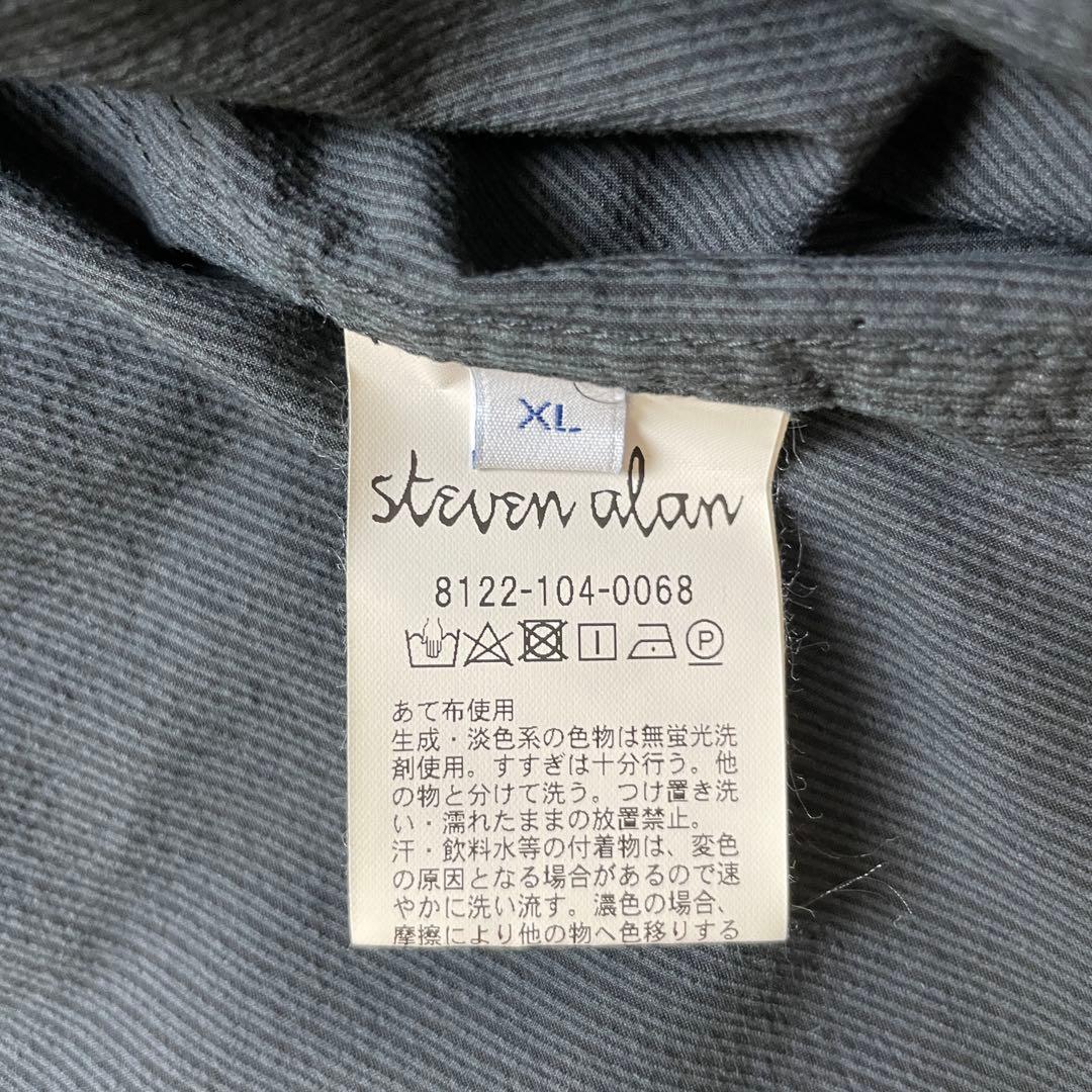希少 XL steven alan テーラードジャケット グレー系 洗濯可能