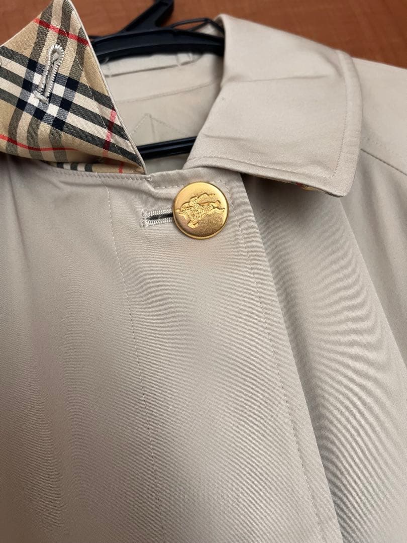 美品　Burberry トレンチコート　9号　金ボタン　三陽商会