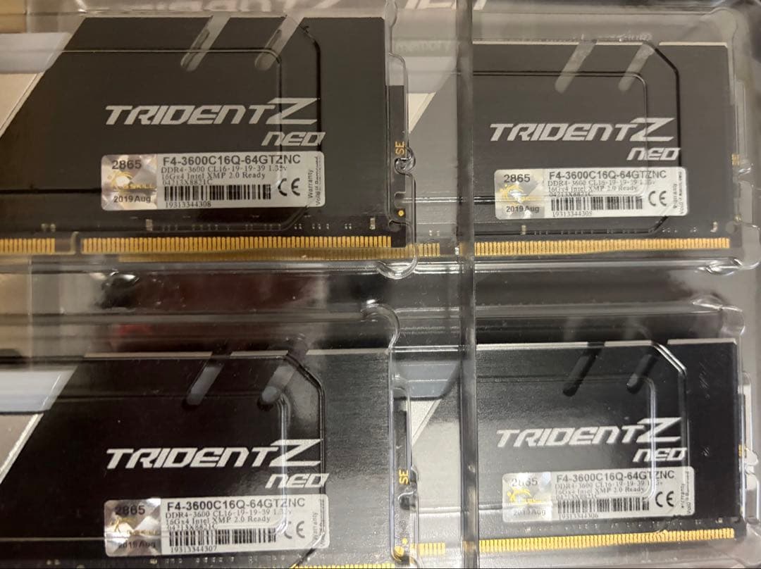 Y*o様 G.SKILL TRIDENT Z NEO DDR4 16x4 64G