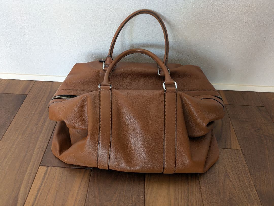 【美品】COACH ブラウンレザー ボストンバッグ
