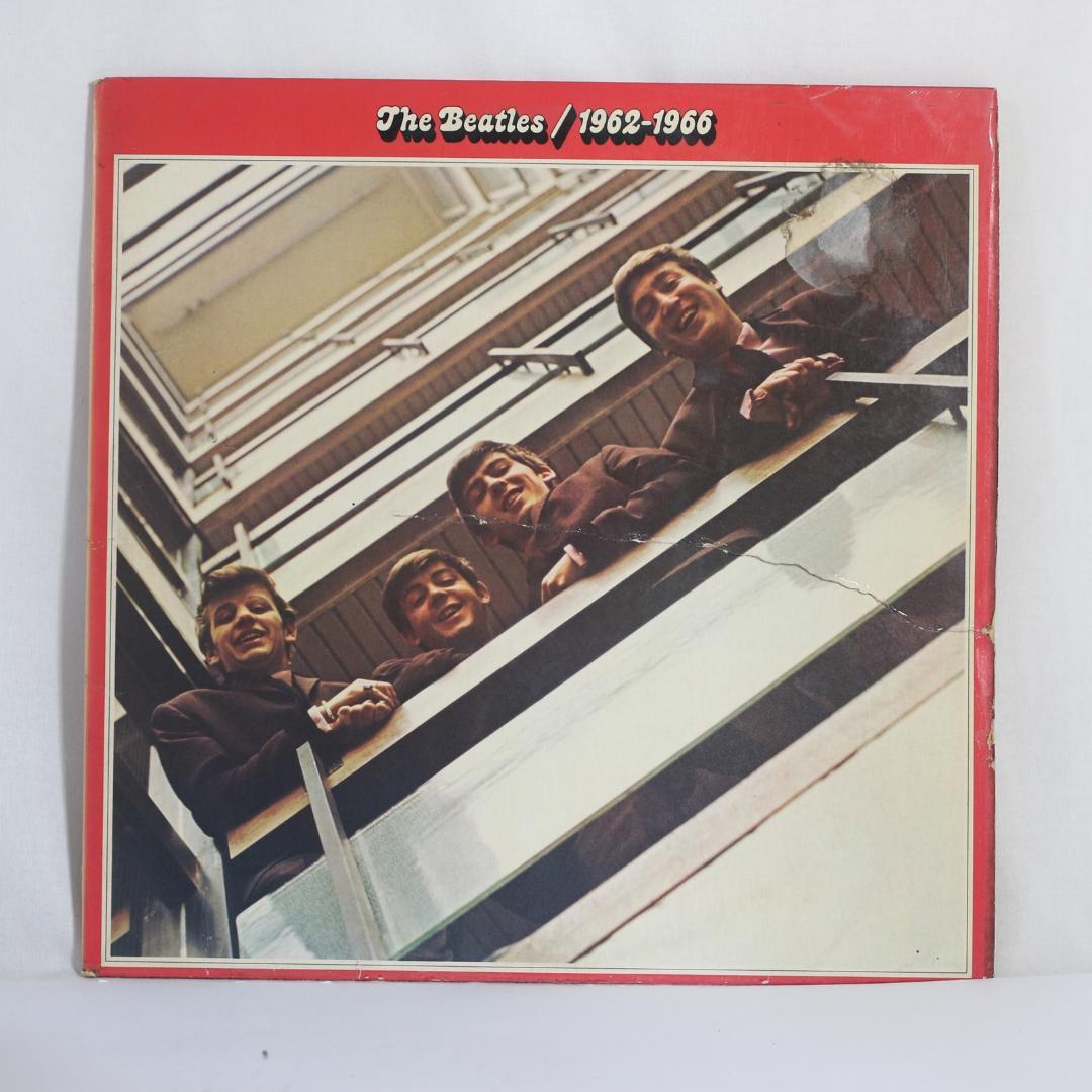英LP The Beatles 1962-1966 UK 赤盤 ステレオ キズ有