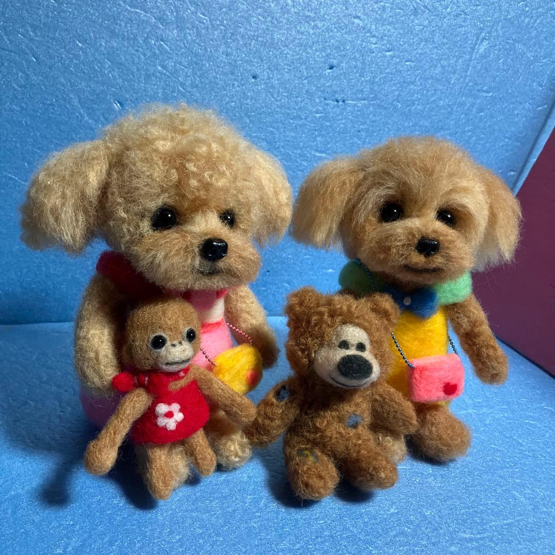 羊毛フェルトトイプードル　マルプー