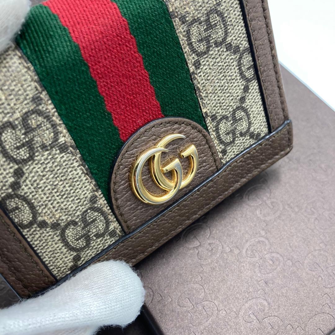 美品　GUCCI グッチ　折り財布　コンパクト　12