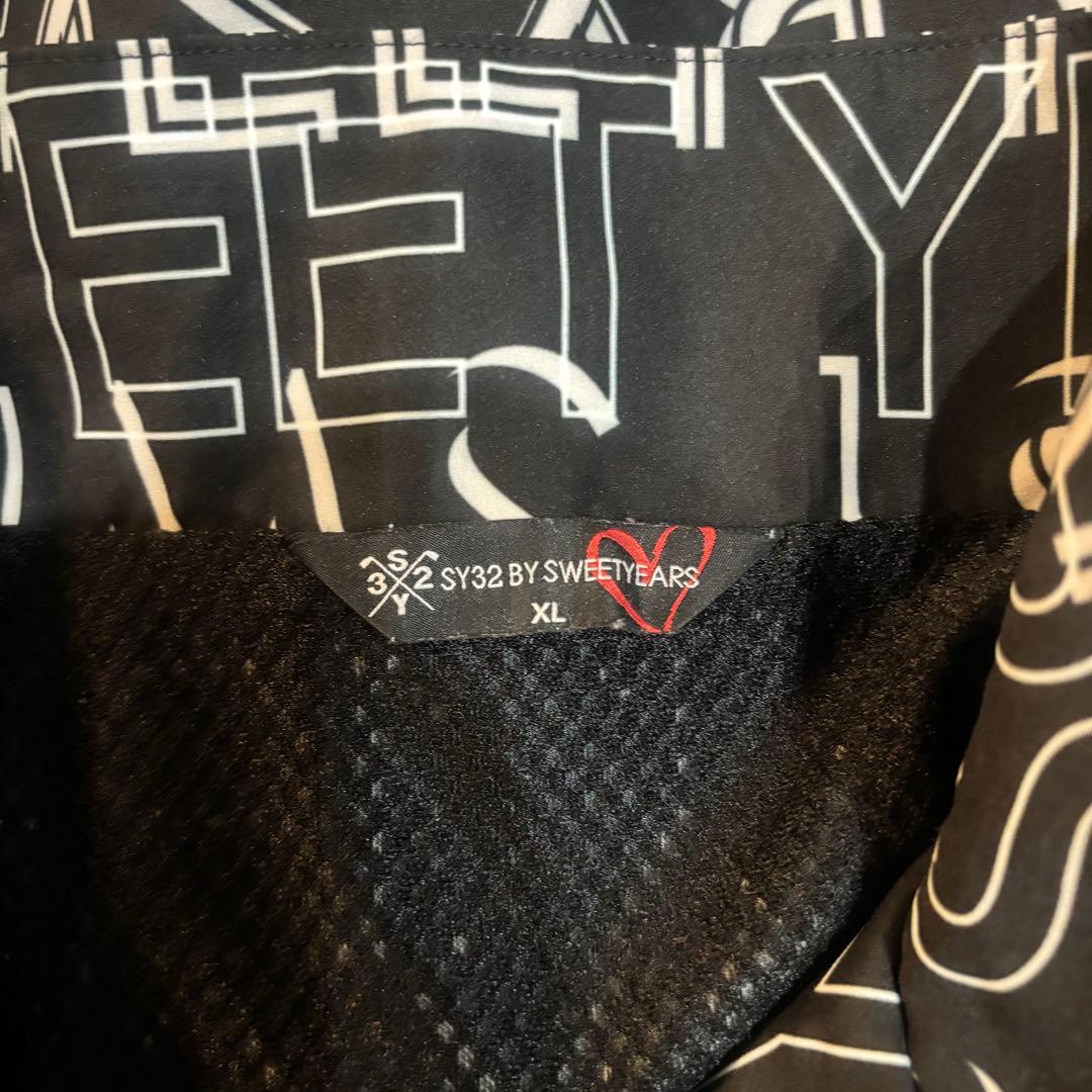 SY32bySWEETYEARS グラフィック ロゴ ジップスタンド ジャケット