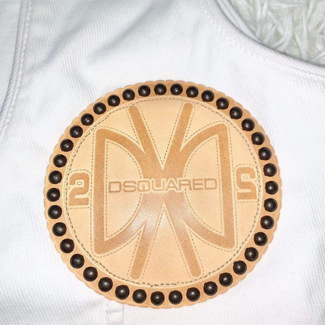 新品 DSQUARED2 ベスト スタッズ ロゴワッペン イタリア製 L相当