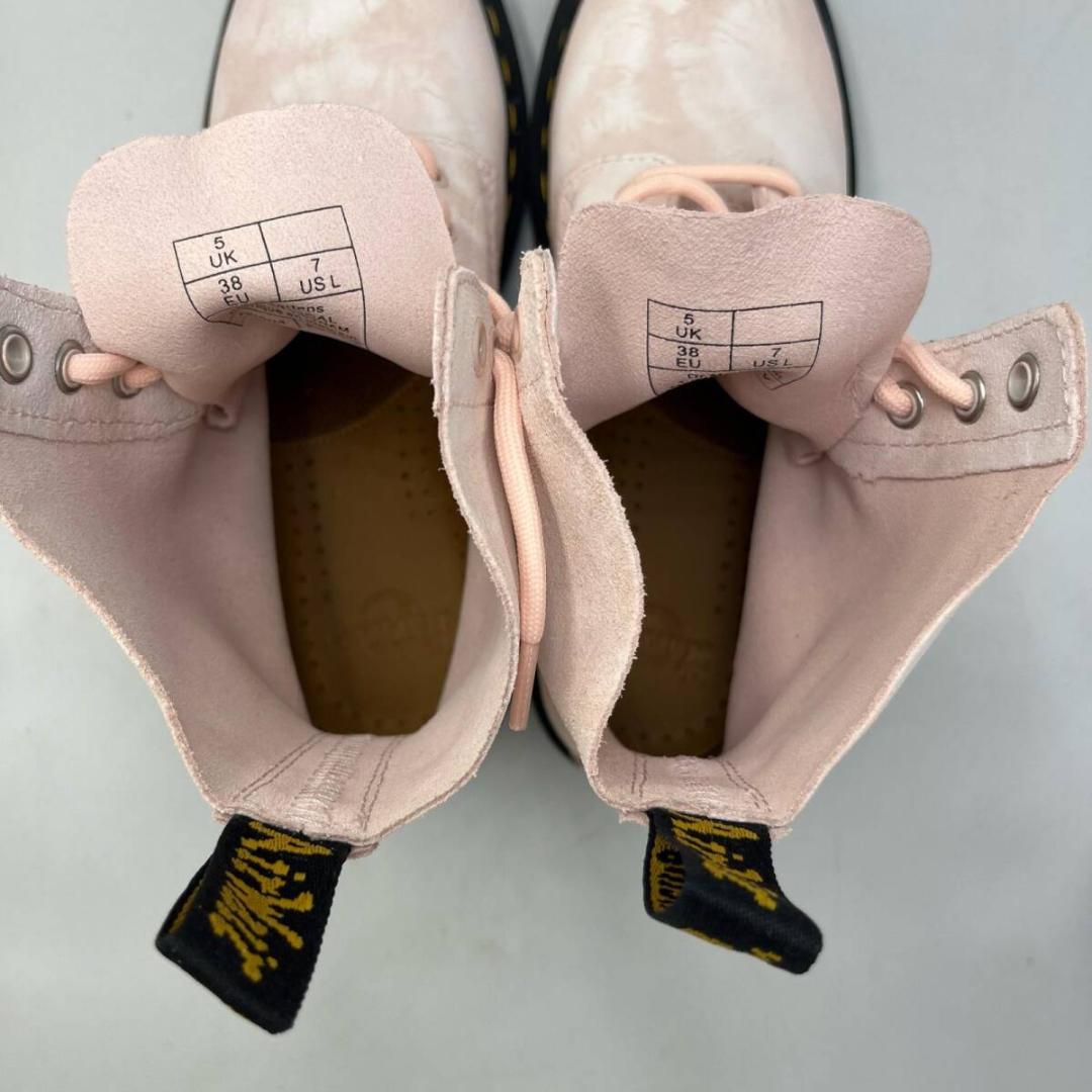 【美品】⭐️ドクターマーチン Dr.Martens ブーツ ピンク スエード風