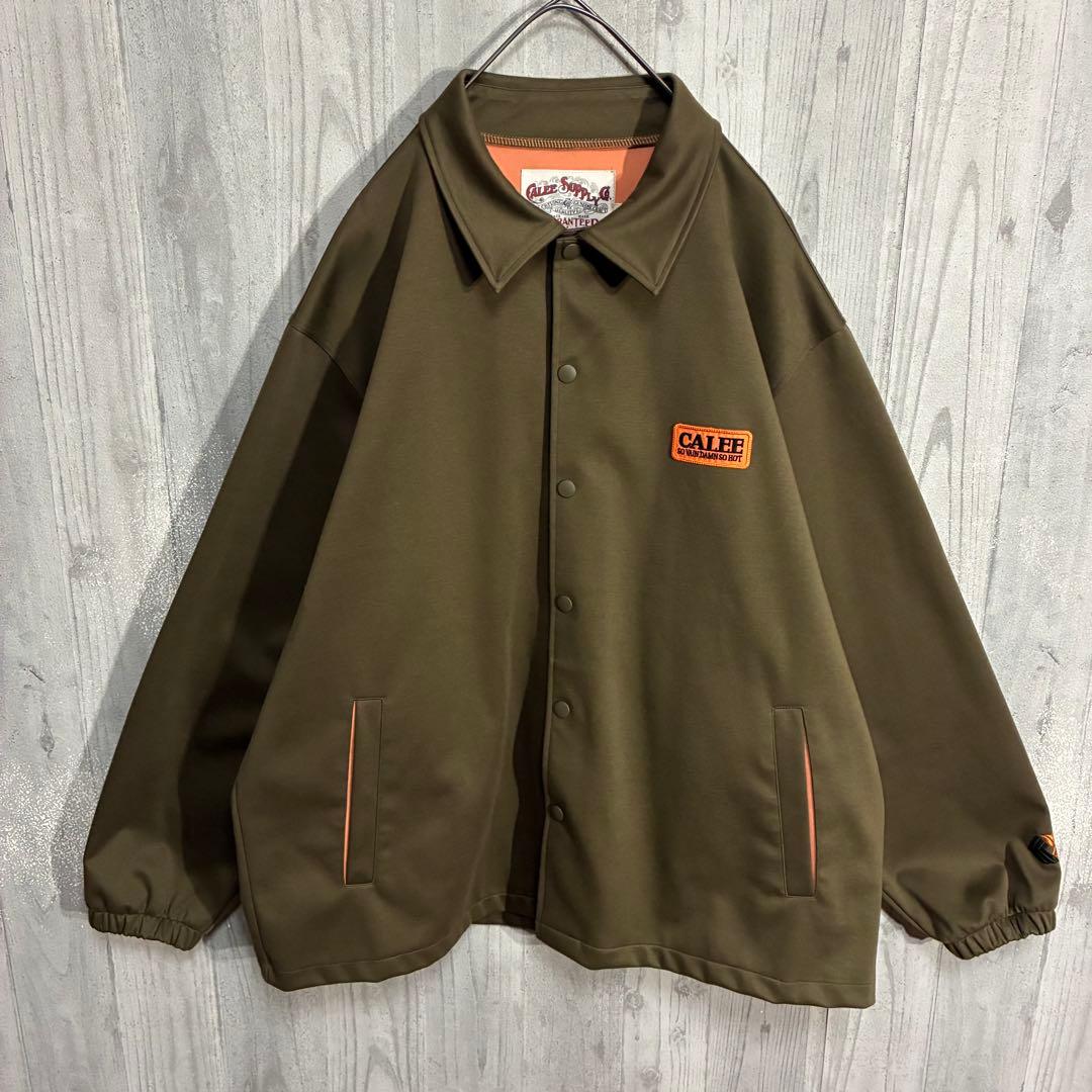 【最高カラー】キャリー　ワッペンロゴ　ボンディングコーチジャケット　L