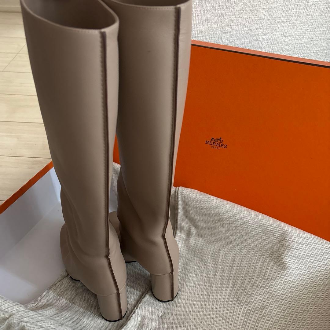 雑誌掲載レア　エルメス　hermes ドレサージュブーツ