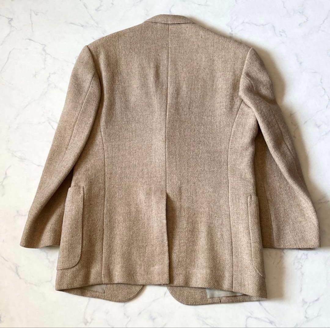 Harris Tweed ハリスツイード テーラードジャケット ベージュ系ウール