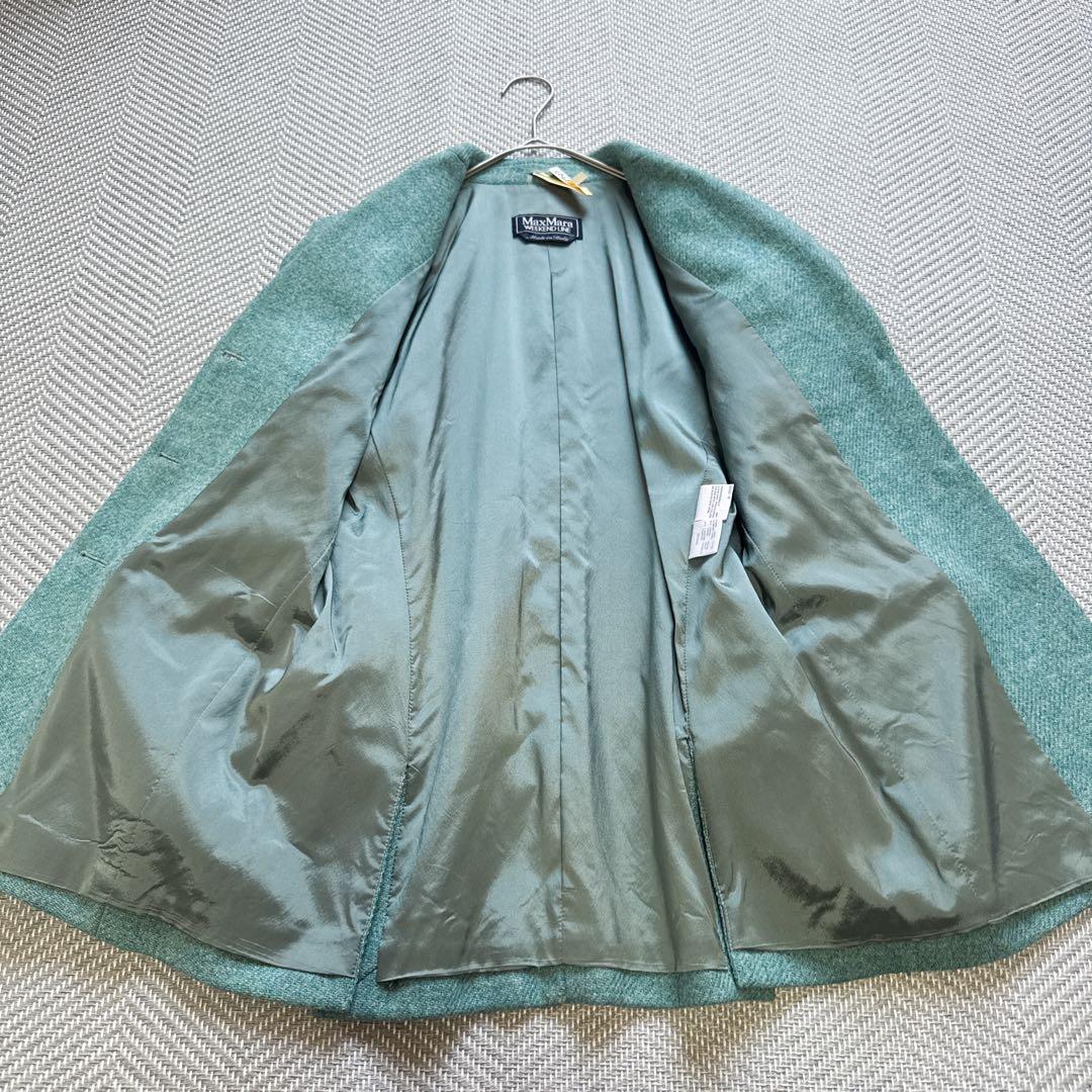 美品 MaxMara バージンウール100% テーラードジャケット グリーン M