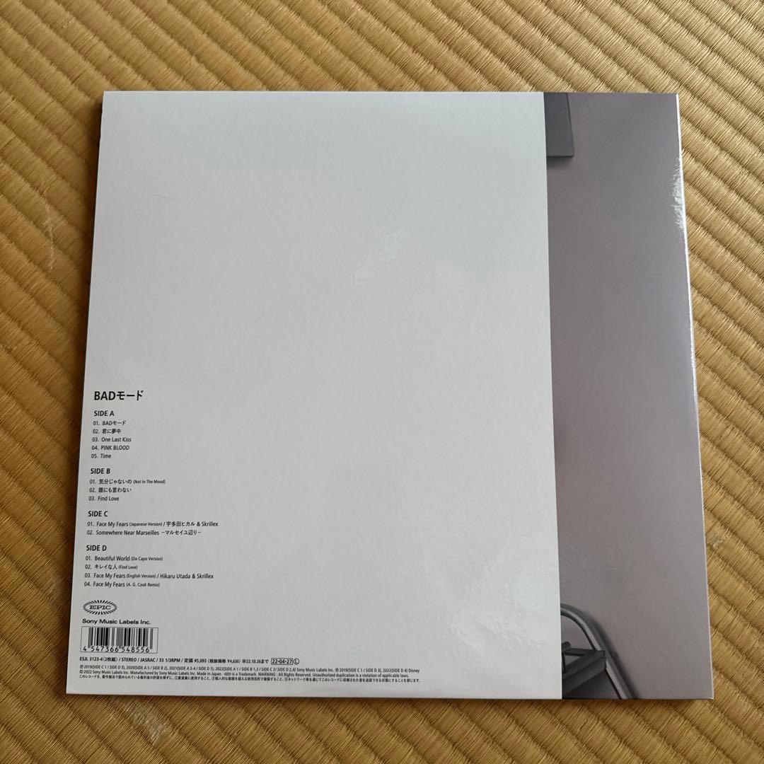 初回生産限定 宇多田ヒカル BADモード 180g重量盤 オリジナル レコード