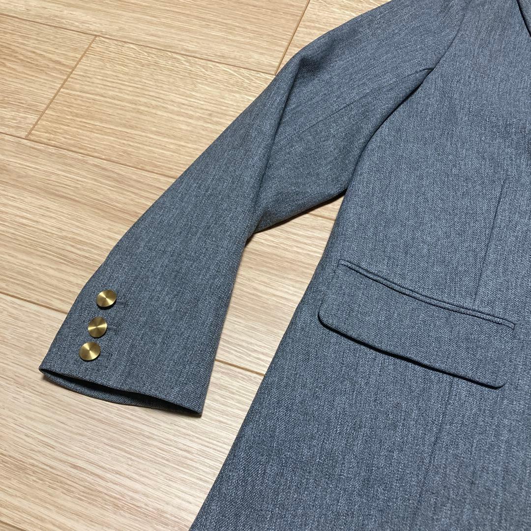 美品　ナチュラルビューティベーシック　ダブルブレスト　ジャケット　金ボタン