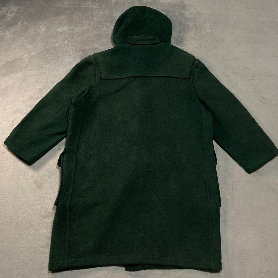 ダッフルコート DuffleCoat パーカー イングランド製 ウール 緑 XL