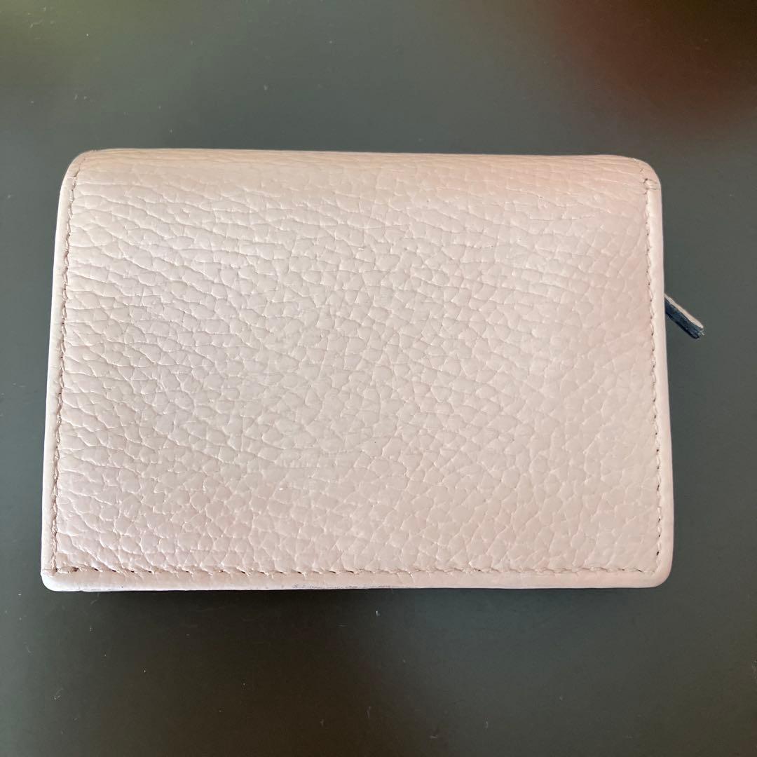 a*;様 GUCCI ミニ財布　マーモント　GGロゴ 二つ折り　ピンク
