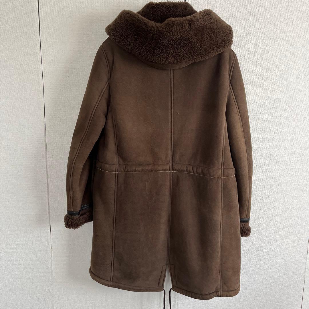 Ruffo ルッフォ　ムートン　コート　モッズ　ブラウン　48