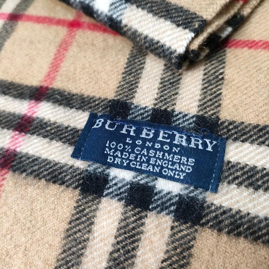 Burberry LONDON バーバリー ノバチェック カシミヤ マフラー